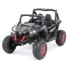 Buggy 2 places Electrique 12 Volts Noir, MP4, Roues EVA, avec télécommande parentale XMX/NOIR