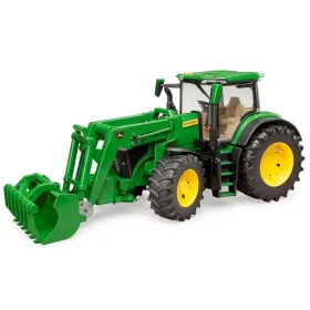 Tractor John Deere 7R 350 con horquillas Bruder 03151