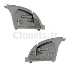 Left and right engine covers Gray John Deere Ground Force/Loader 12V Peg-Pérego SPST9117J/SDGP