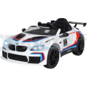 BMW M6 GT3 Weiß 12 Volt Elektro für Kinder mit elterlicher Fernbedienung