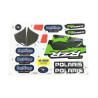 Adhesive decorations for Polaris Ranger RZR 24 Volts Green Shadow Peg-Perego MMEV1333