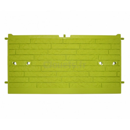 Mur de pierre vert pour Maison Smoby