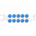 10 blue plastic counters for Smoby table football SMOBY