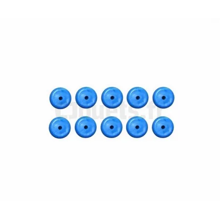 10 blauwe plastic tellers voor Smoby tafelvoetbal