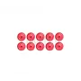 10 pions plastique rouge pour Baby-foot Smoby SMOBY