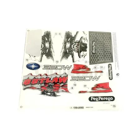 Décors adhésifs Quad Polaris Outlaw 12V Peg-Pérego PEG-PEREGO