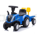 New Holland tractor with trailer