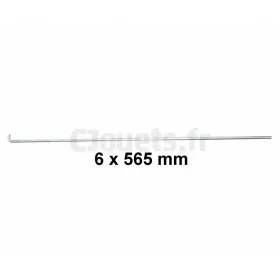 Barre acier 6 x 565 mm pour Baby-foot Smoby SMOBY