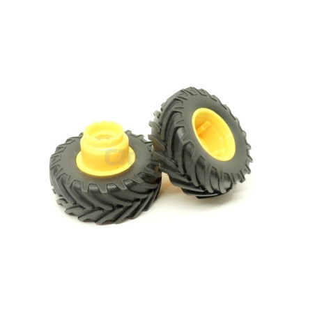 Roues arrière jumelés pour Siku Control john Deere 6735/6736