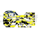 Kit décors adhésifs camouflage jaune mat pour Gaucho et Superpower PEG-PEREGO