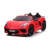 Corvette rouge, voiture Electrique pour enfants 12 Volts, 2 places avec télécommande