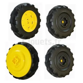 Kit de 4 ruedas gemelas para Ground Force/Loader12V Peg-Pérego