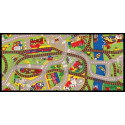 Tapis de jeu circuit de train 95 x 200 cm