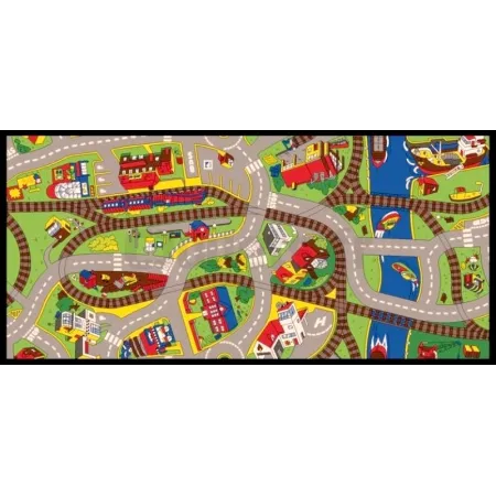 Treinbaan speelmat 95 x 200 cm