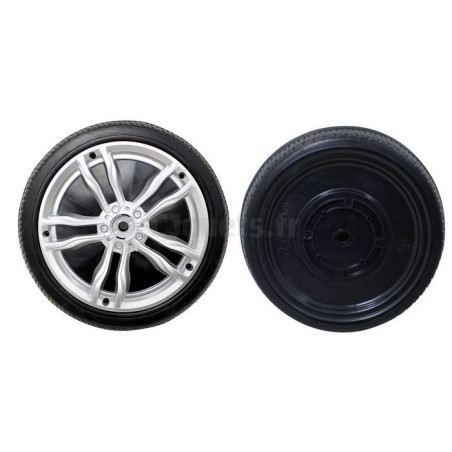 Rear rubber wheels for BMW X6 M Electric child 12 Volts