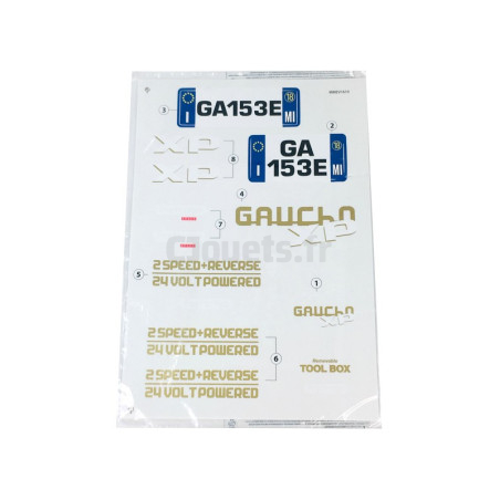 copy of Gaucho OD0075 Peg-Pérego adhesive decorations