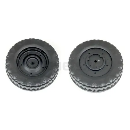 Plastic voorwielen met rubberen middenband voor Rider 6x6...