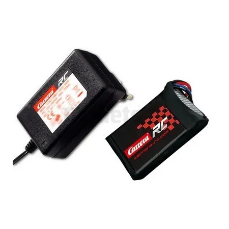 Batería LiPo 7,4 V 1000 mAH + cargador 8,6 V 1000 mA Carrera RC 80...