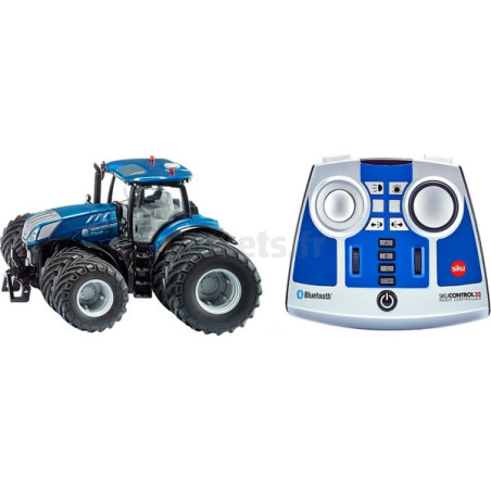 Tracteur New Holland T7 315 avec télécommande Bluetooth Siku 6739