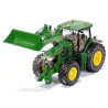 John Deere 7310R Traktor mit Siku 6792 Ladeschaufel SK6792