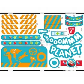 Zelfklevende decoraties voor Vroom Planet Grand Garage