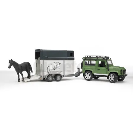 Land Rover Defender con furgoneta BRUDER 02592