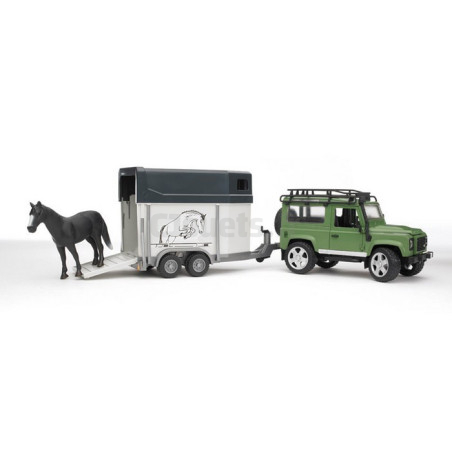 Land Rover Defender with van BRUDER 02592