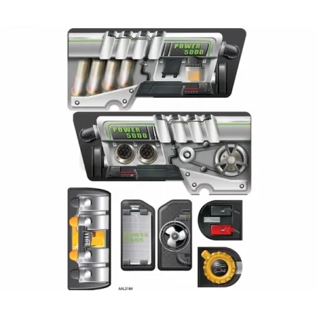 Zelfklevende decoraties voor Smoby tractoren