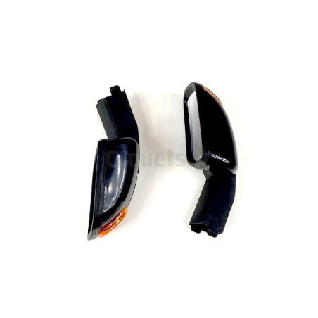 Black mirrors for Ford Ranger 12 Volts