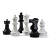 32 Pieces black and white color for Large Rolly Toys Chess Board 218707