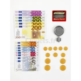 Pièces de monnaie, billets, carte de credit et clé jouets Klein KLEIN