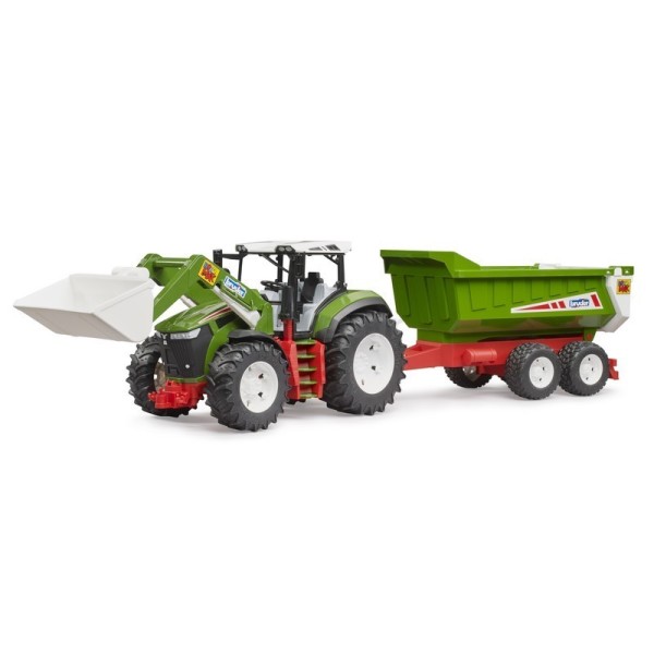 Tractor with front loader and tipping trailer Bruder Roadmax 03452