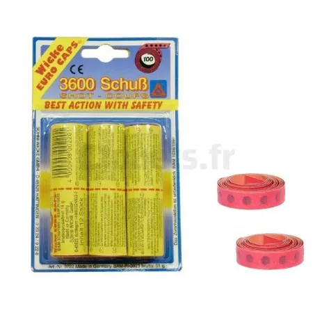 Amorces 3600 coups pour pistolet