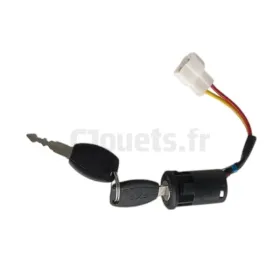Contacteur d'allumage avec clé 12 volts