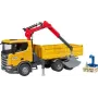 Camion de chantier avec grue Scania Super 560R Bruder BRUDER