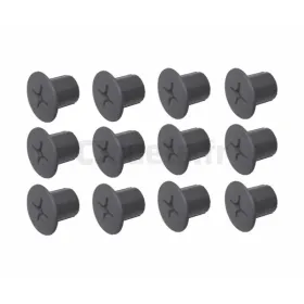 12 tornillos de plástico hembra grises Smoby