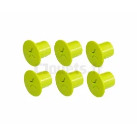 6 tornillos hembra de plástico verde Smoby