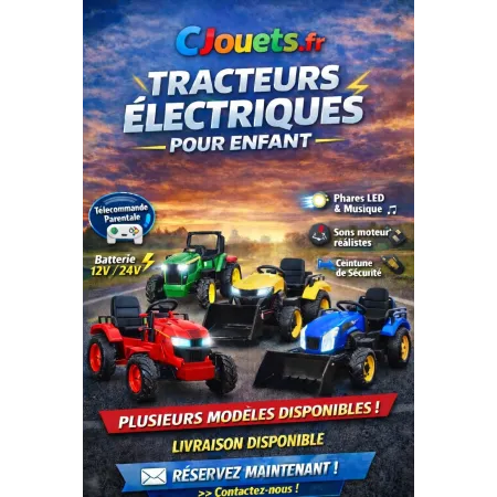 Tracteurs électriques pour enfant 12 / 24 Volts Sans marque