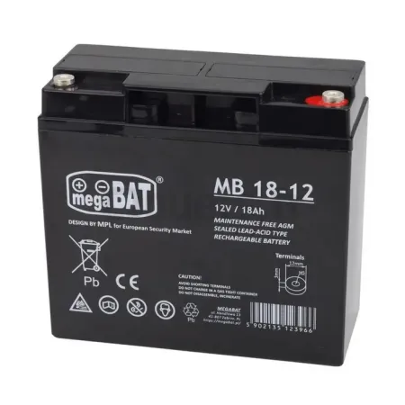 12V 18Ah gel battery screw connector Sans marque
