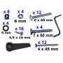 Kit de tornillos para futbolín Smoby - Piezas de repuesto para futbolín