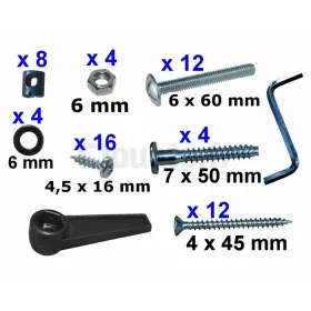 Kit de tornillos para futbolín Smoby - Piezas de repuesto para futbolín