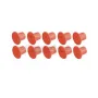 Sada 10 červených skrutiek s vnútorným závitom pre detské šmýkačky a domčeky