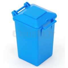 BRUDER blue trash can 42640