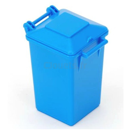 BRUDER blue trash can