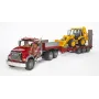 Camion MACK avec tractopelle BRUDER 02813 BRUDER
