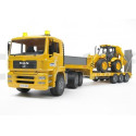 MAN TGA LKW + JCB BRUDER 02776 Baggerlader BRUDER