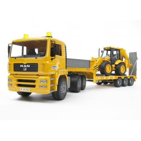 Camion MAN TGA + Tractopelle JCB BRUDER 02776