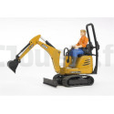 Micro-pelle JCB 8010 CTS avec personnage Bruder 62002 BRUDER