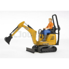 Micro-pelle JCB 8010 CTS avec personnage Bruder 62002 62002