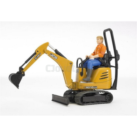 Mikro rýpadlo JCB 8010 CTS s charakterom Bruder 62002